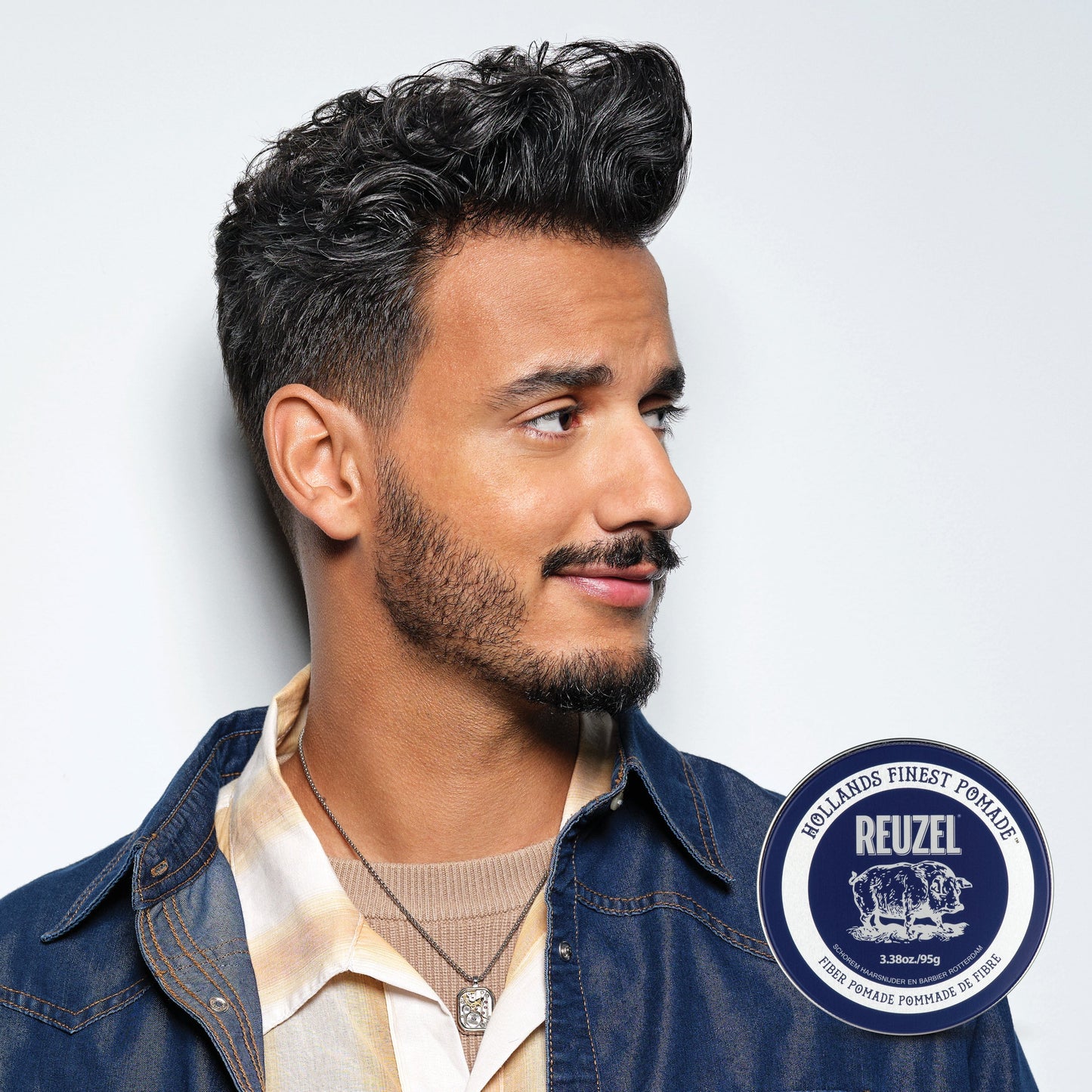Reuzel Fiber Pomade - Pliable Hold & Natural Finish for Textured Definition