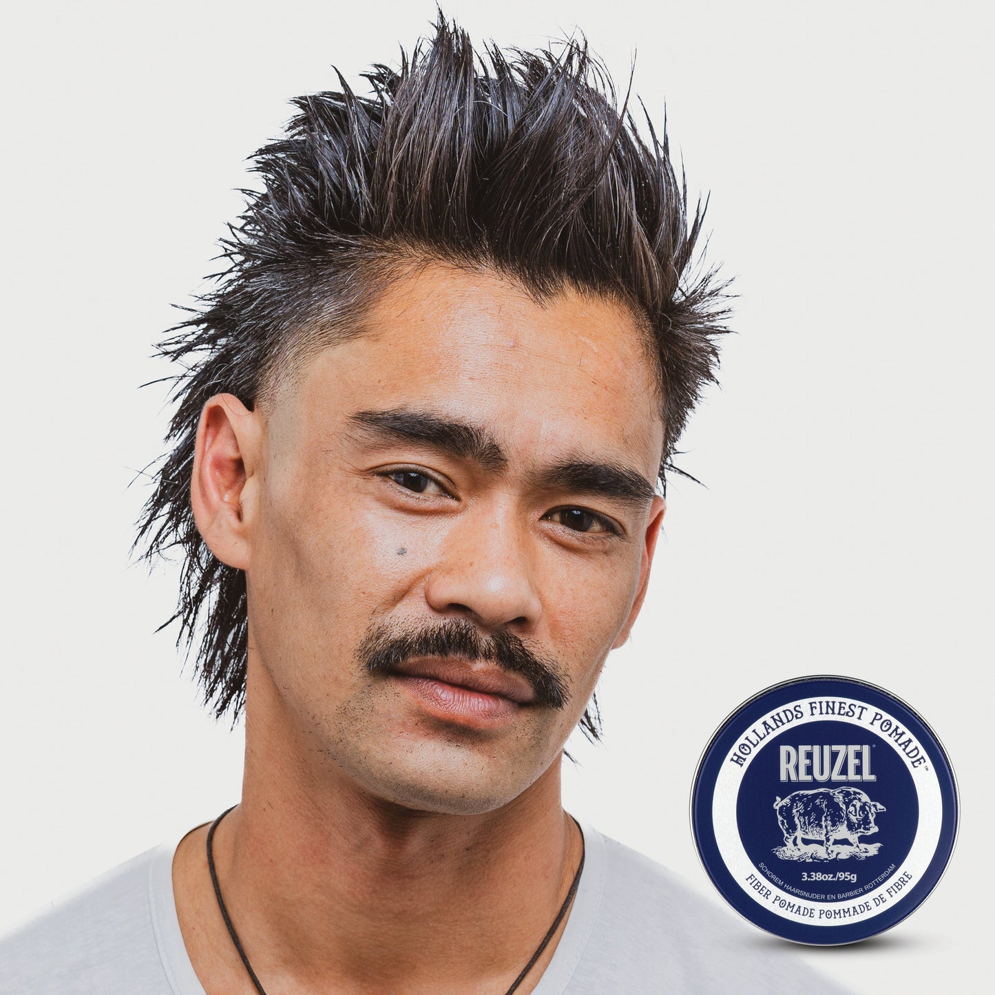 Reuzel Fiber Pomade - Pliable Hold & Natural Finish for Textured Definition