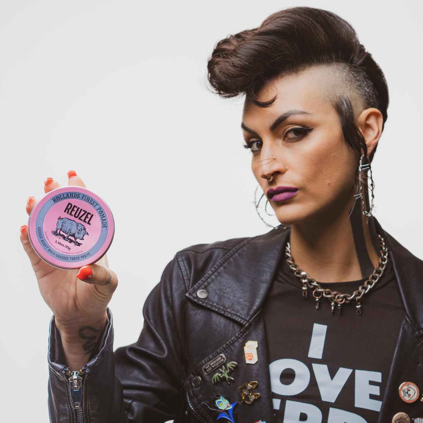 Reuzel Grease Pink Heavy Hold Pomade for Ultimate Style Control