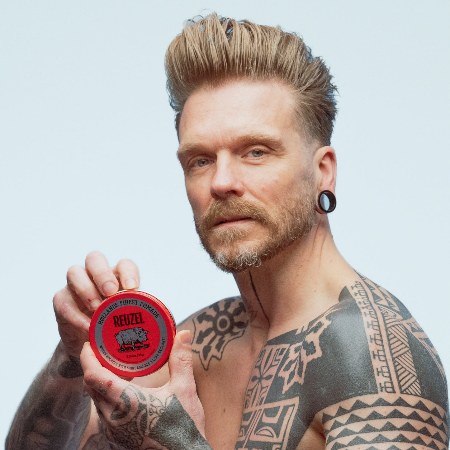 Reuzel Red High Sheen Pomade - Water Soluble with High Shine