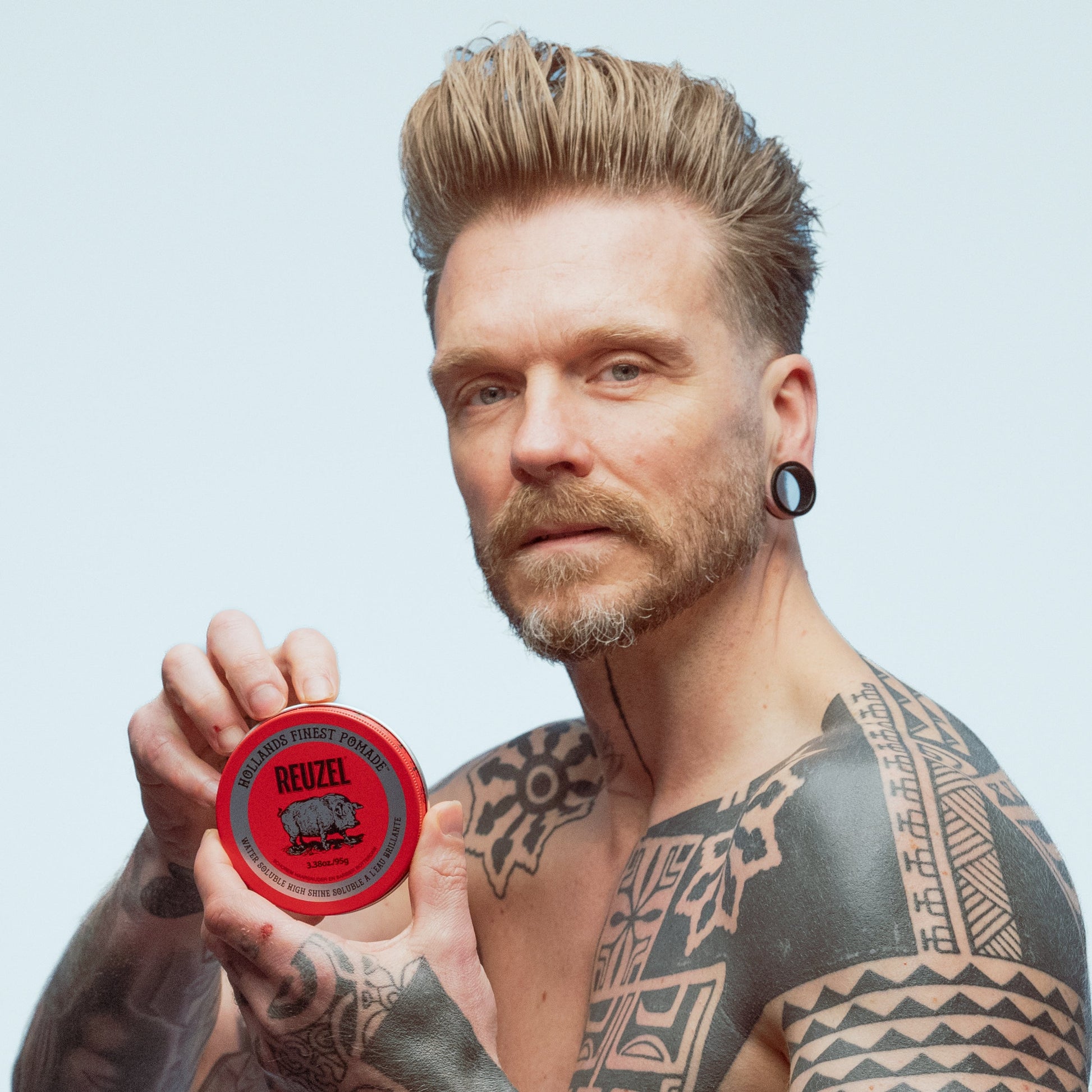 Reuzel Red High Sheen Pomade - Water Soluble with High Shine