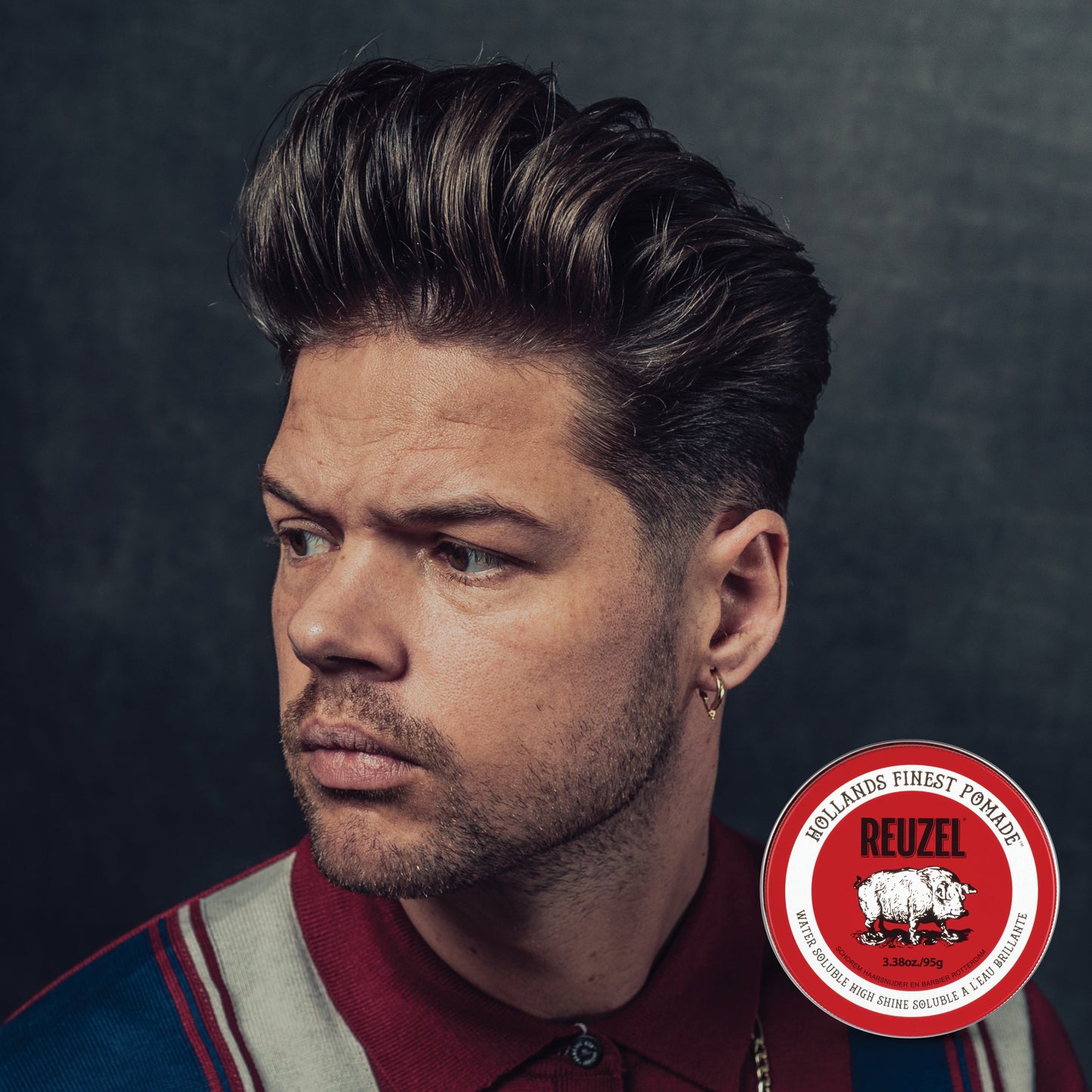 Reuzel Red High Sheen Pomade - Water Soluble with High Shine