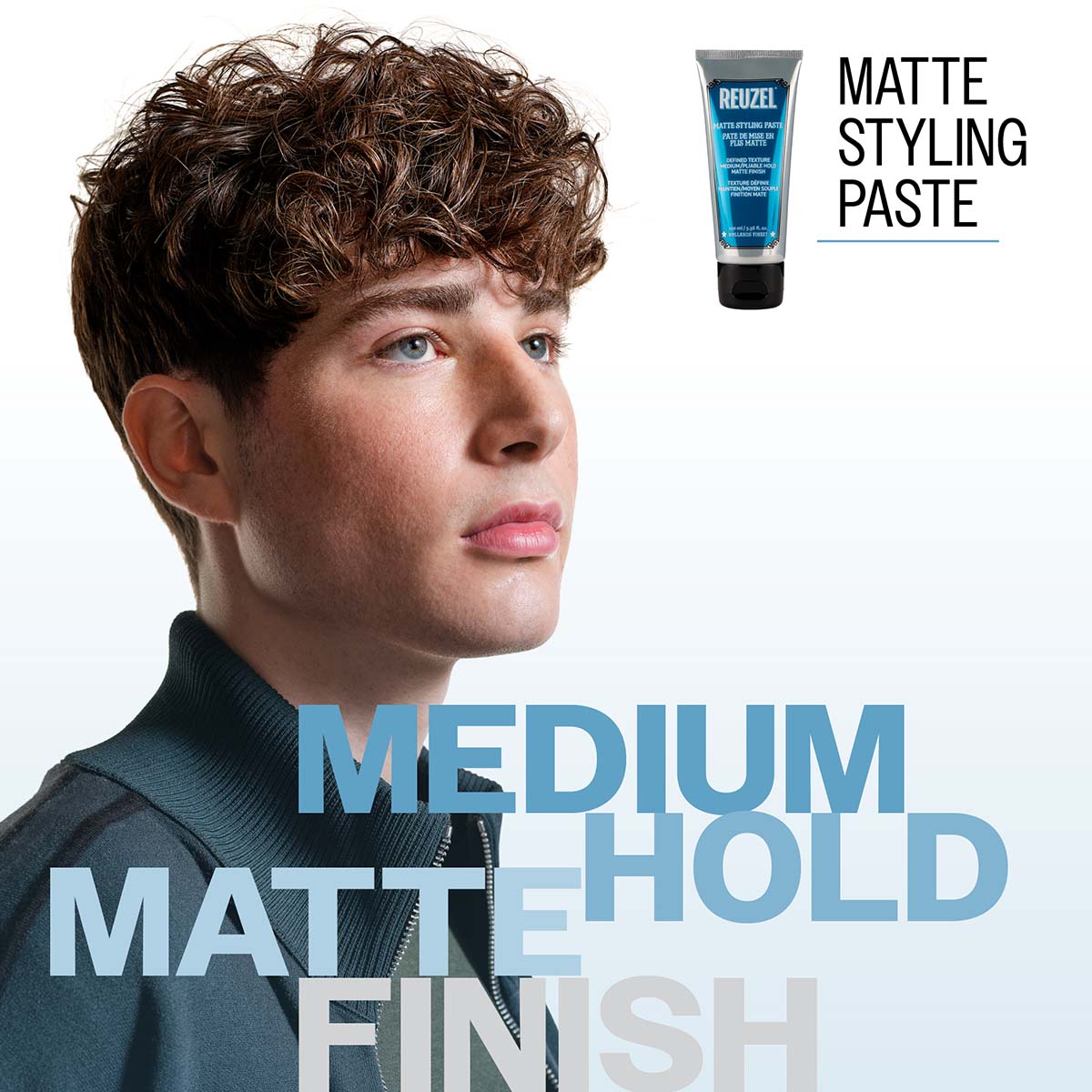 Reuzel Matte Styling Paste 100ml - Medium Hold, No Shine