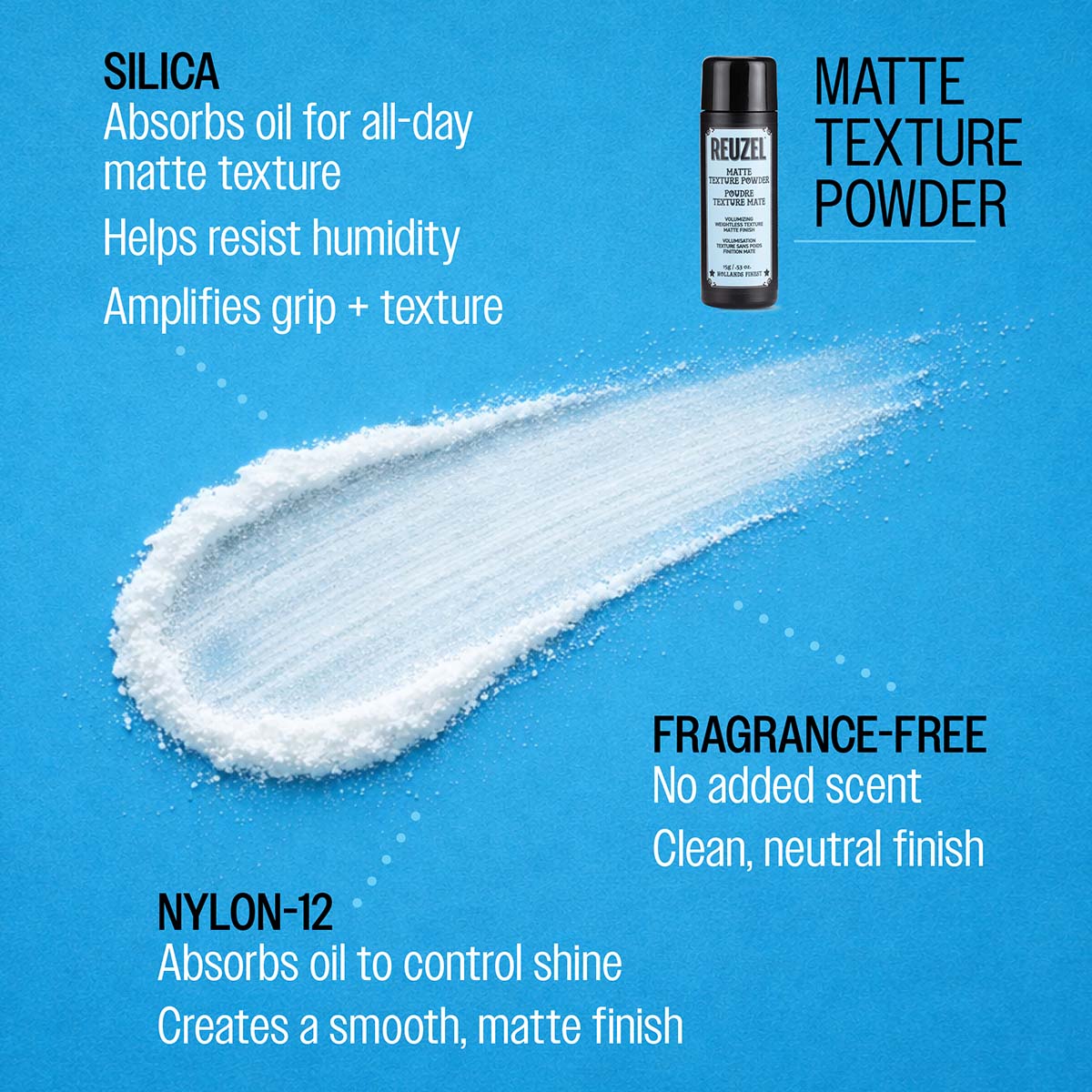 Reuzel Matte Texture Powder 15g - Instant Volume and Grit