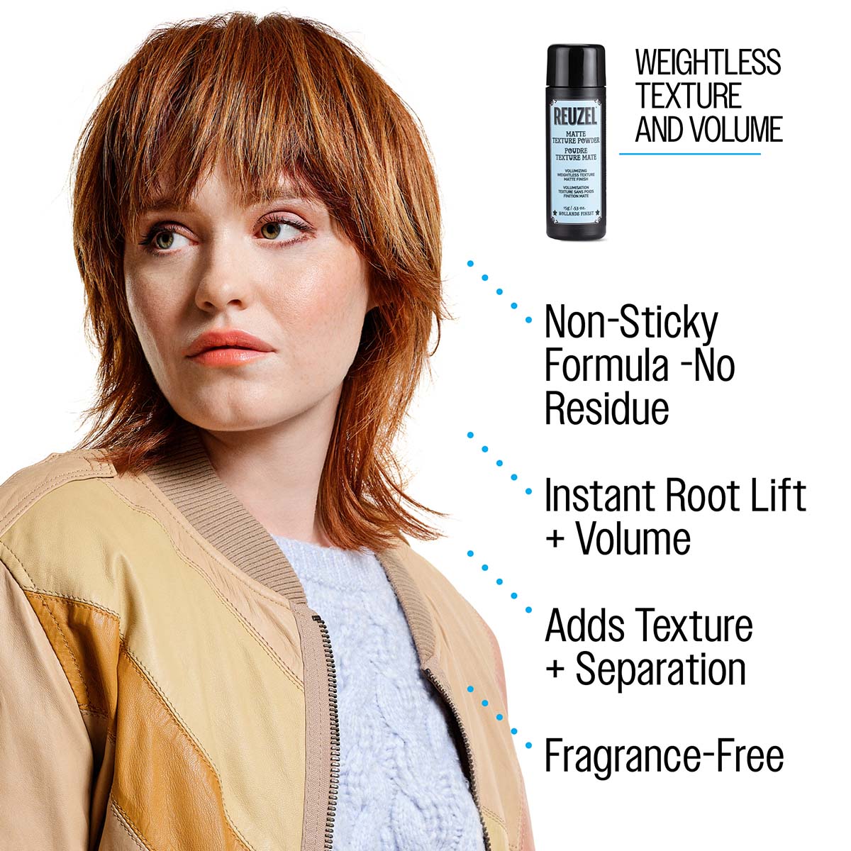 Reuzel Matte Texture Powder 15g - Instant Volume and Grit