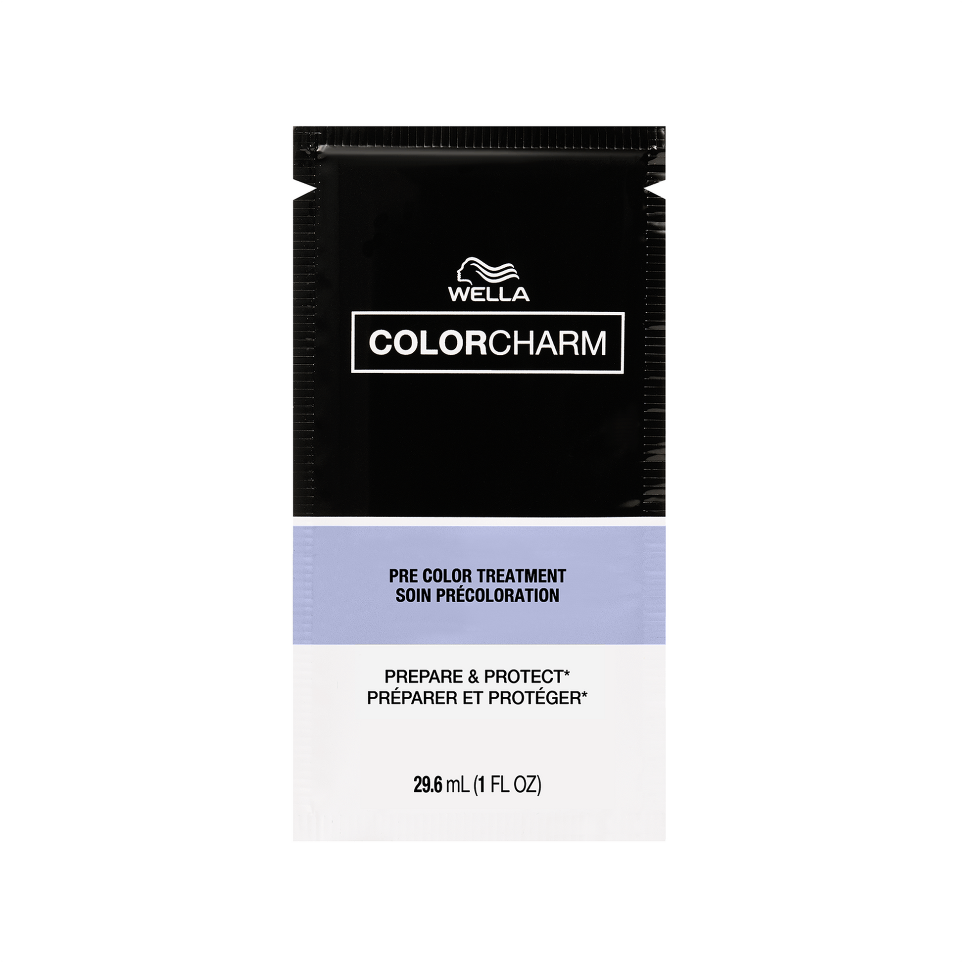 Wella Color Charm Pre-Colour Treatment — 29.6 ml single-use sachet, front of pack