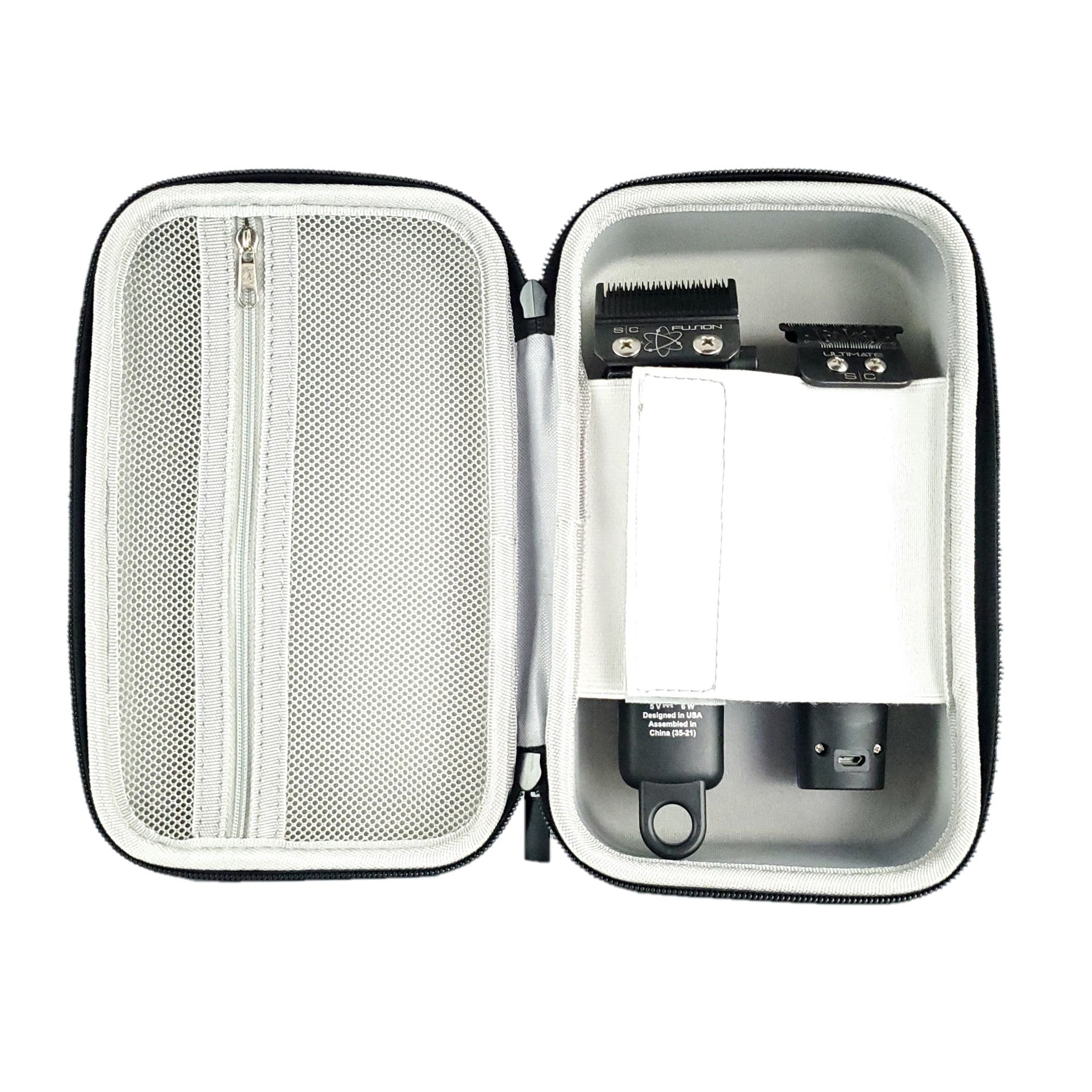 StyleCraft Compact Travel Case for Clippers, Trimmers, and Shaver Accessories – Professional