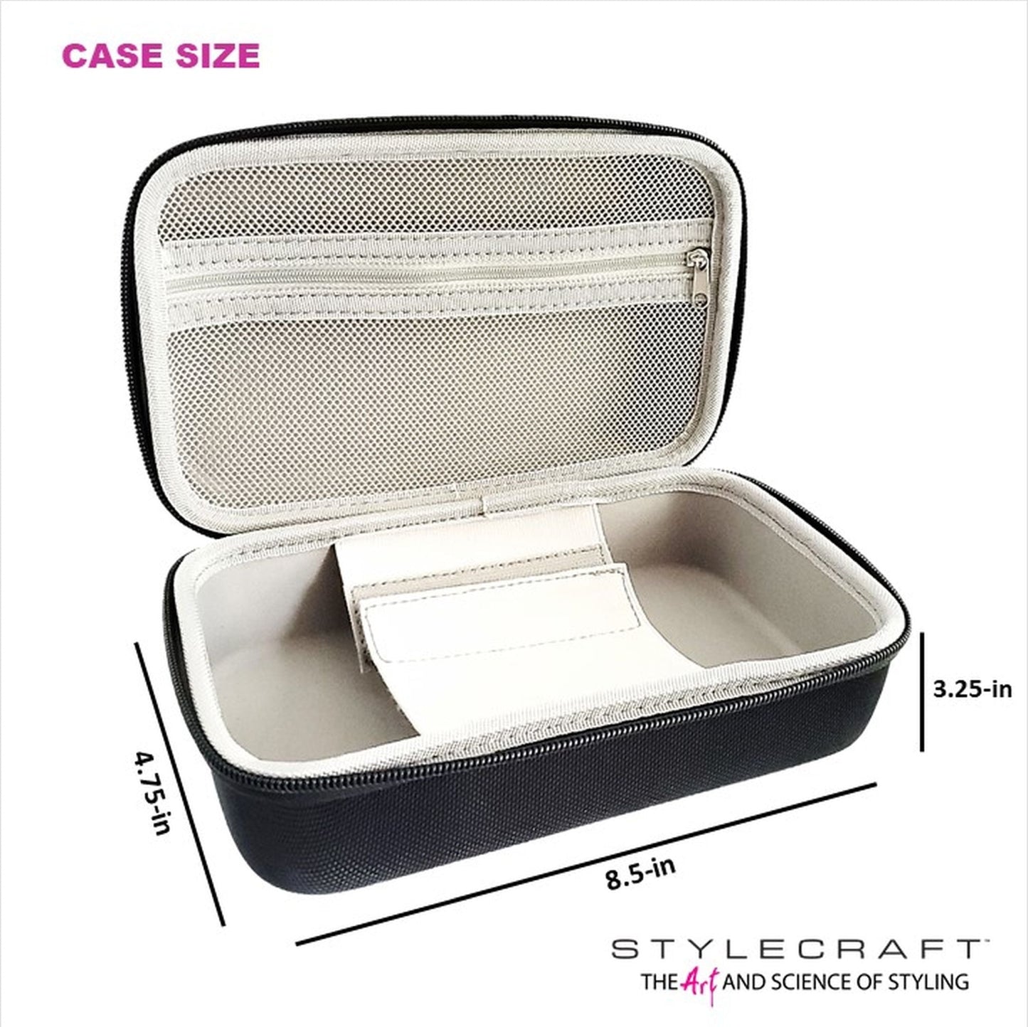 StyleCraft Compact Travel Case for Clippers, Trimmers, and Shaver Accessories – Professional