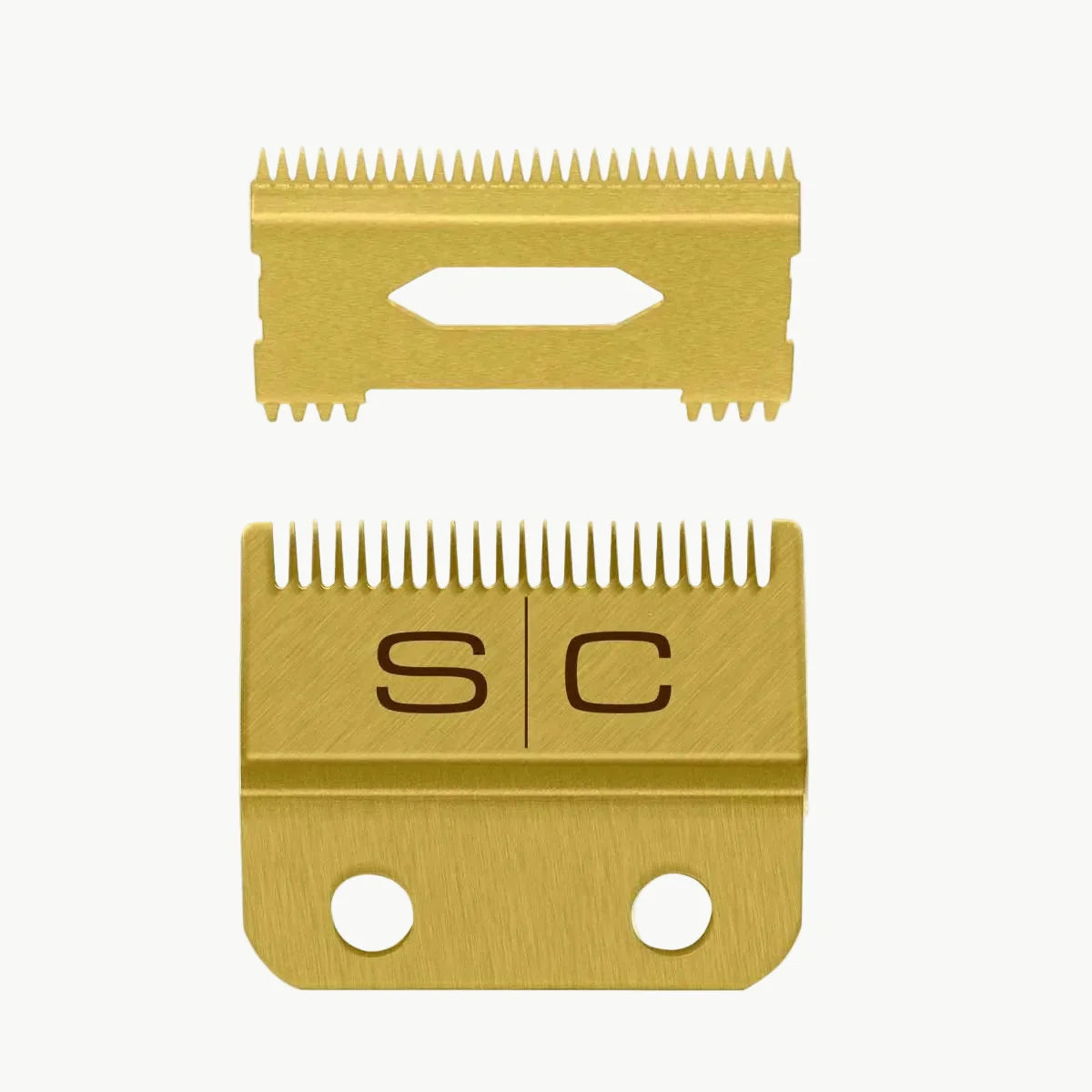 StyleCraft Gold Titanium Fade Clipper Blade & Slim Deep Tooth Cutter – Professional