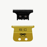 StyleCraft Gold Titanium X-Pro Wide Trimmer Blade & Black DLC "The One" Cutter – Professional