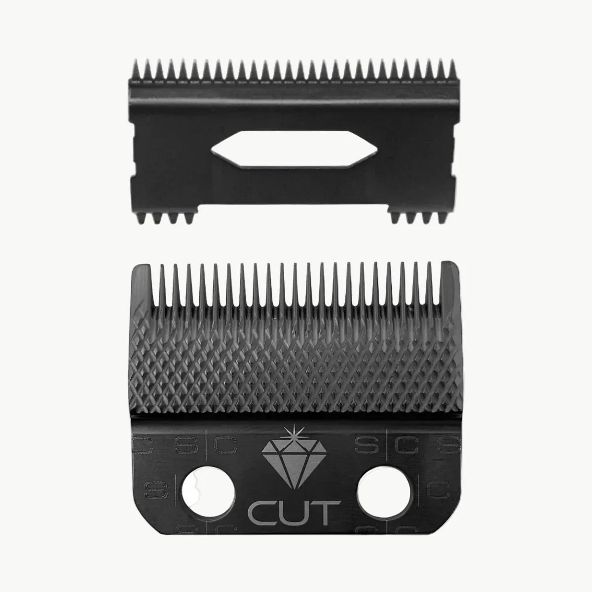 StyleCraft Black DLC Diamond Cut Clipper Blade & Shallow Tooth 2.0 Cutter – Professional