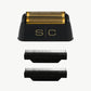 StyleCraft Gold Titanium Double Foil & Echo Cutters for the Instinct Shaver – Professional