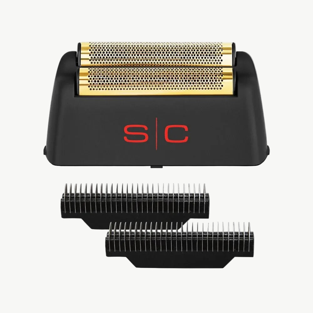 StyleCraft Gold Titanium Double Foil and Echo Cutters for Rebel Foil Shaver – Professional