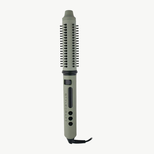 StyleCraft Sage 2-in-1 Retractable Hot Brush Curling Wand – Professional