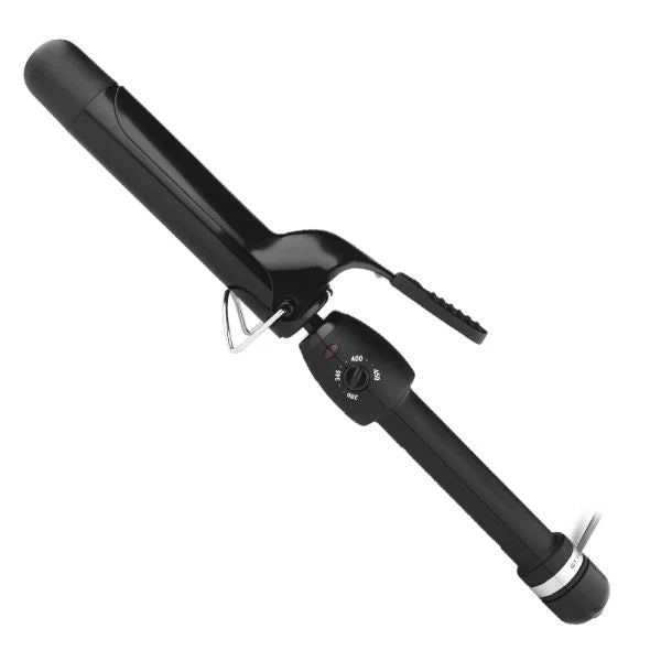 StyleCraft Stay-Temp Black Gold Professional Curling Iron – 1"