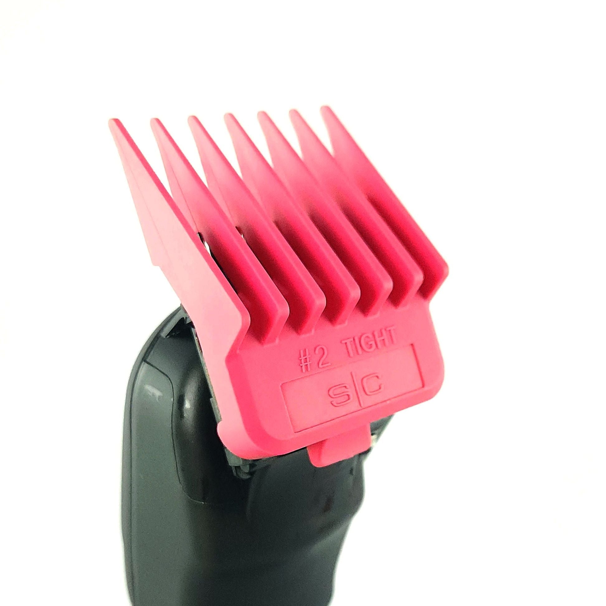 StyleCraft Tight Guards - Barber Hairstylist Dub Neodymium Plastic, 4 Assorted Sizes – Pink