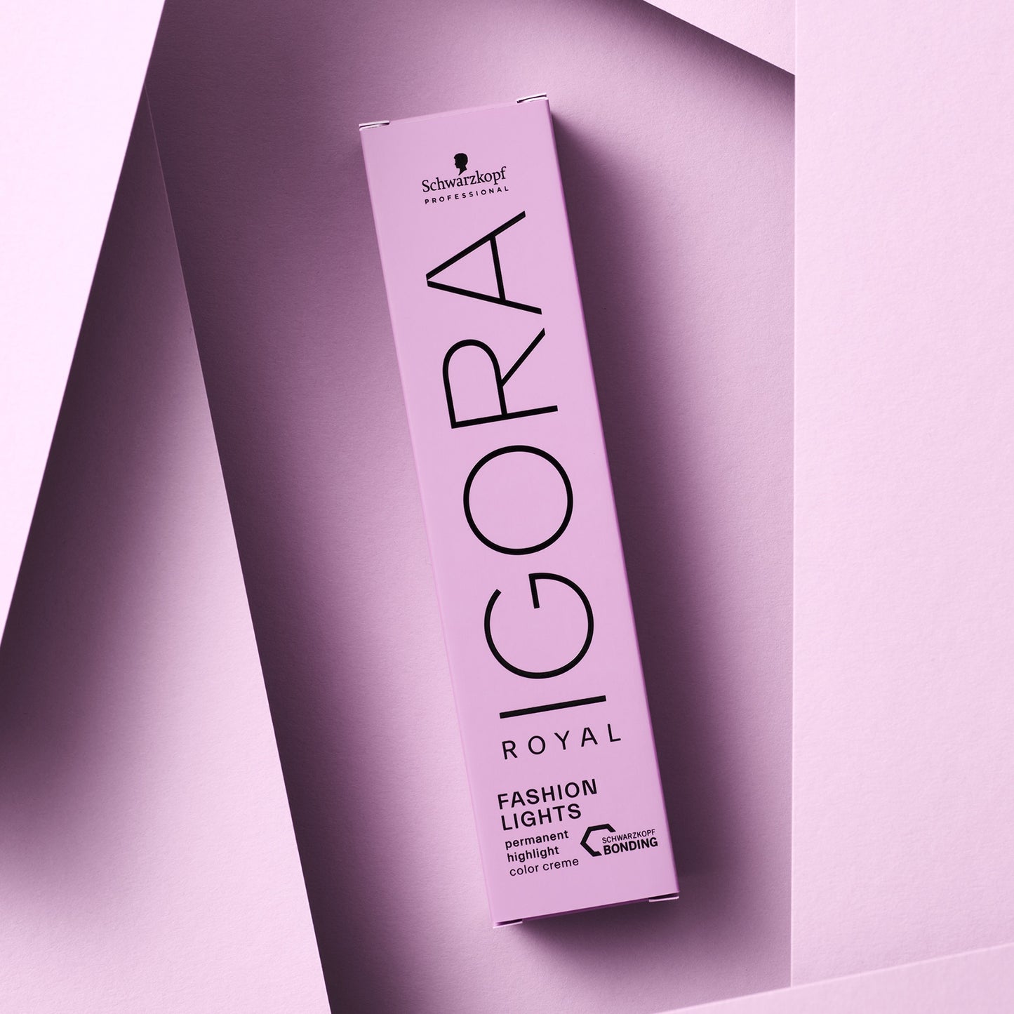 Schwarzkopf IGORA Royal Fashion Lights — Fashion Lights carton on a lilac background