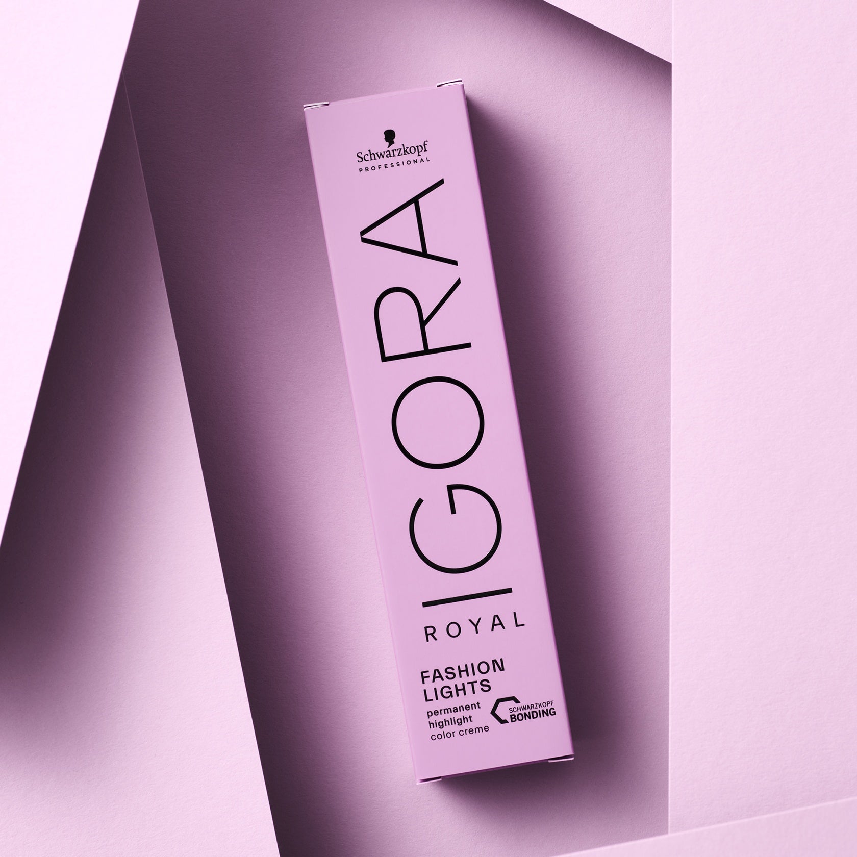 Schwarzkopf IGORA Royal Fashion Lights — Fashion Lights carton on a lilac background