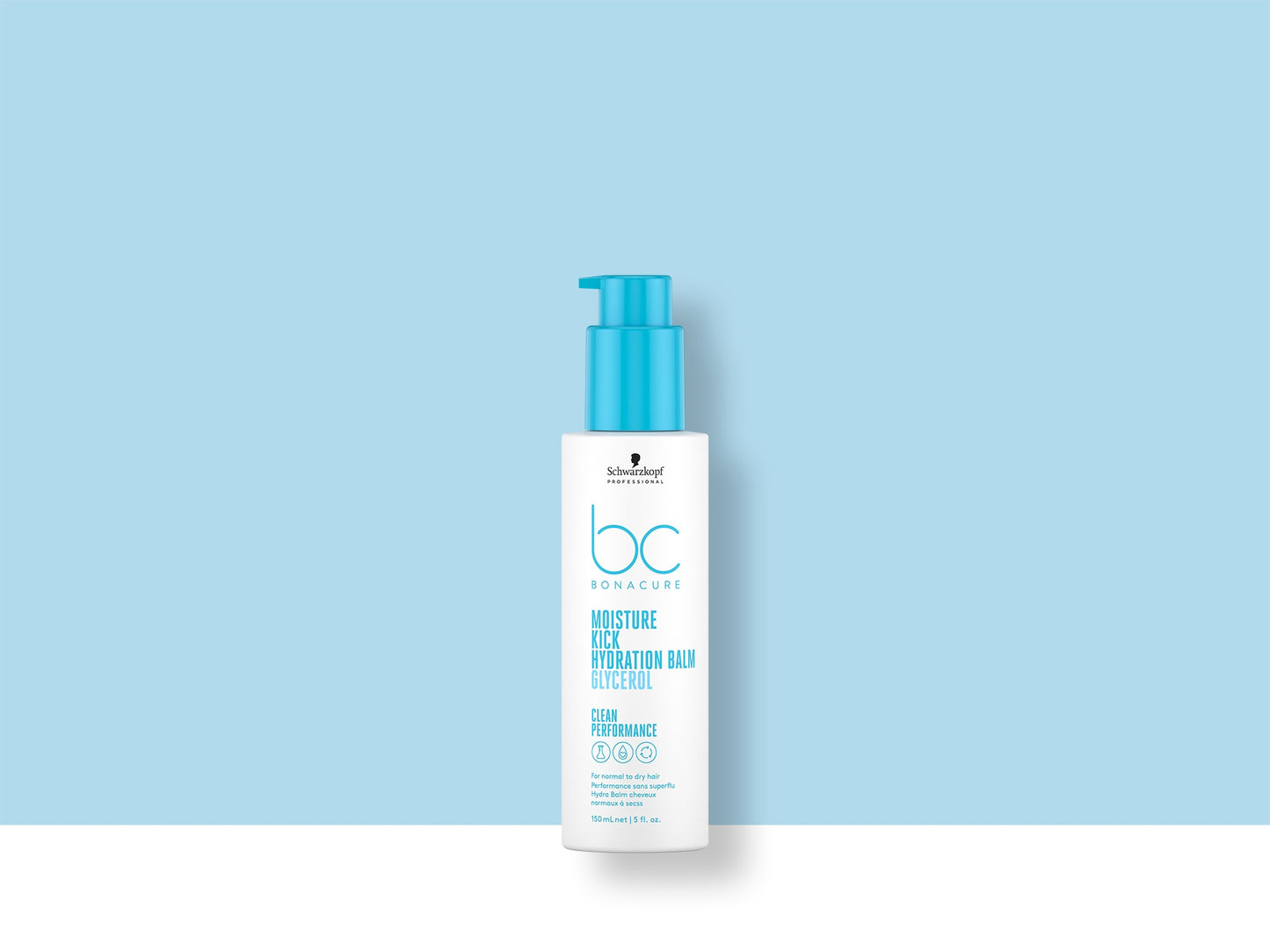 Bonacure Moisture Kick Hydration Balm — Hydration Balm 150 ml pump bottle, 2021 Clean Performance livery, official brand tile