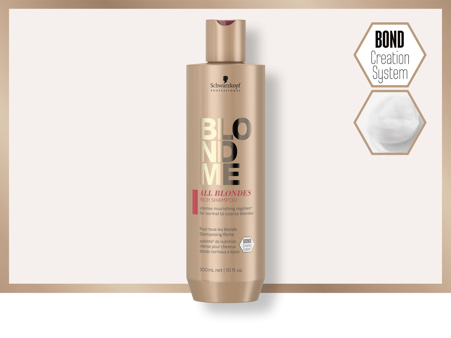 BLONDME All Blondes Rich Shampoo — 300 ml bottle, official brand packshot (current packaging, small size)