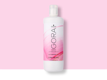 Schwarzkopf IGORA Vibrance Activator Gel — current-livery 1 L bottle, 1.9% / 6 Vol activator gel, front label