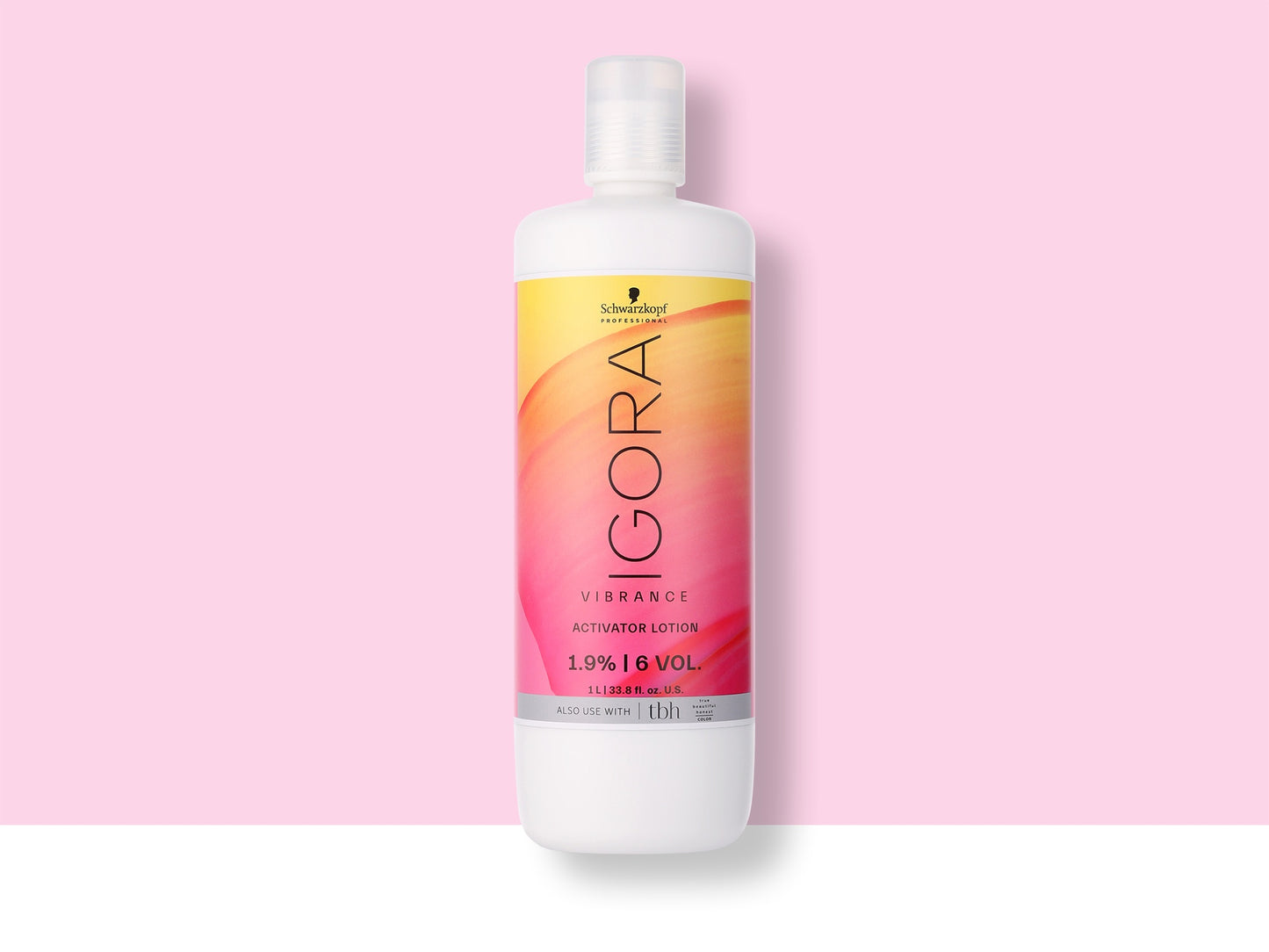 Schwarzkopf IGORA Vibrance Activator Lotion — current-livery 1 L bottle, 1.9% / 6 Vol activator lotion, front label