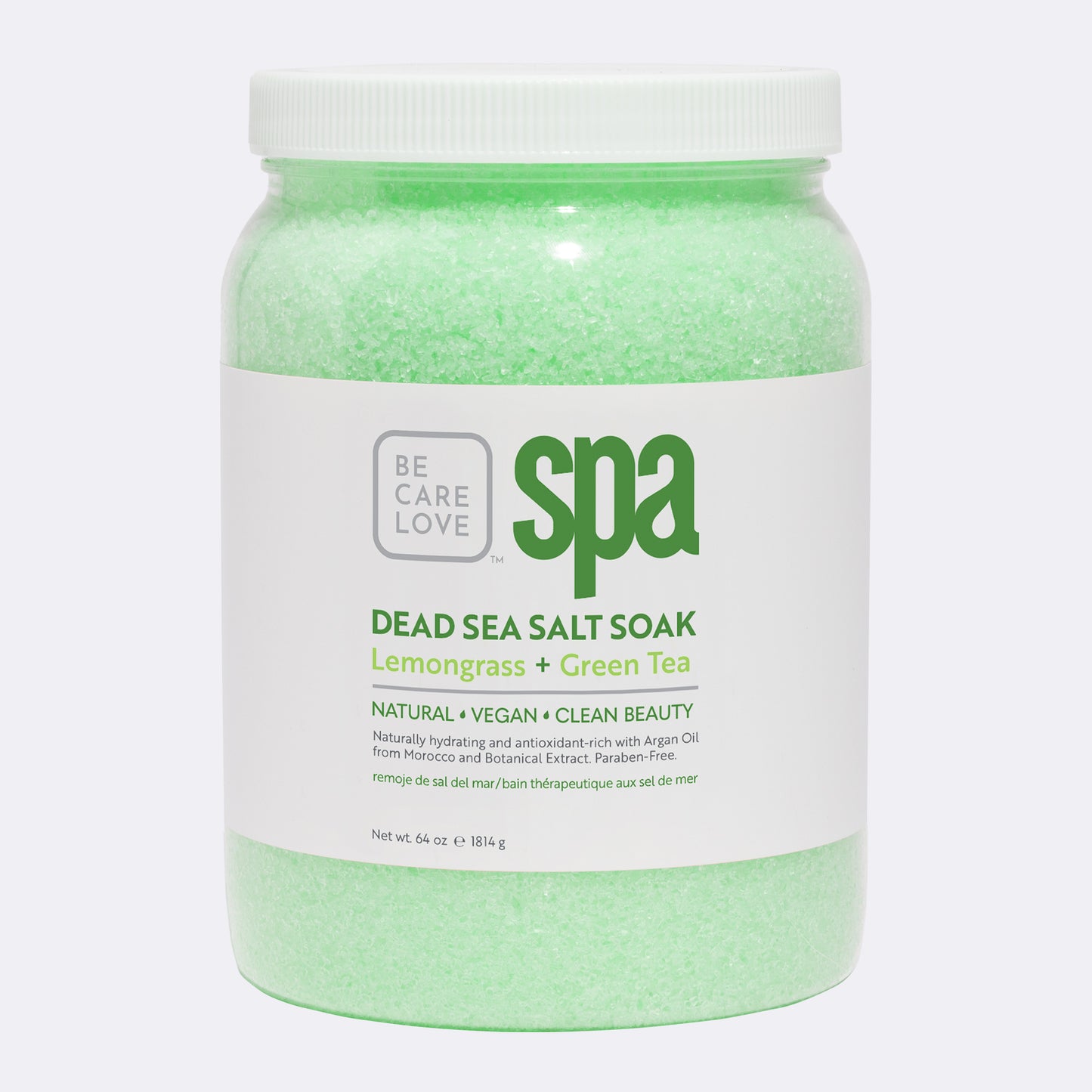 DEAD SEA SALT SOAK (64 oz.) LEMONGRASS + GREEN TEA