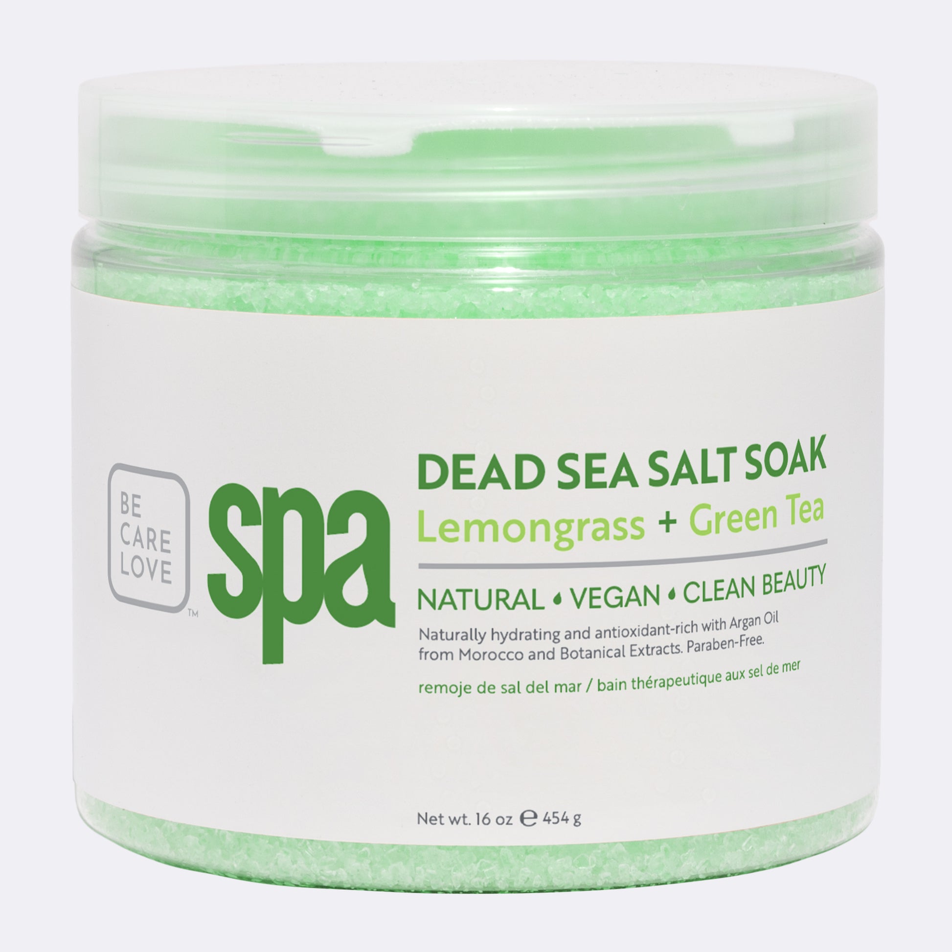 DEAD SEA SALT SOAK (16 oz.) LEMONGRASS + GREEN TEA