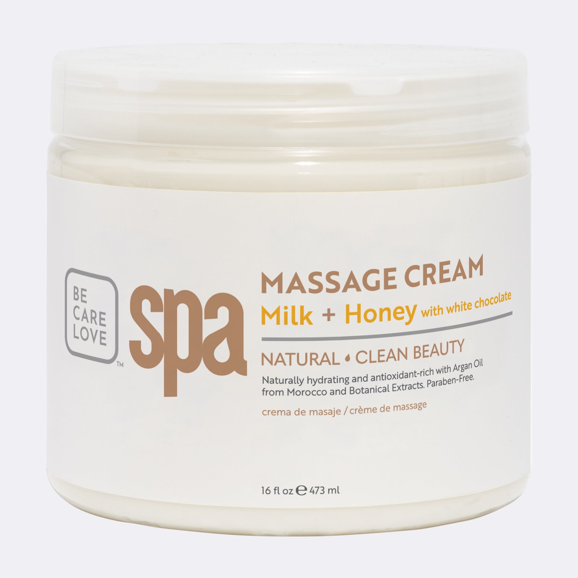 MASSAGE CREAM (16 oz.) MILK + HONEY WITH WHITE CHOCOLATE