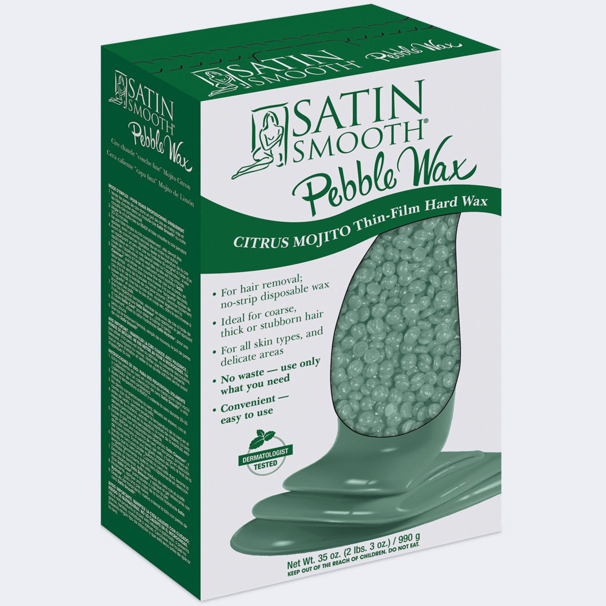 Satin Smooth™ Pebble WAX Citrus Mojito Thin-Film HARD WAX