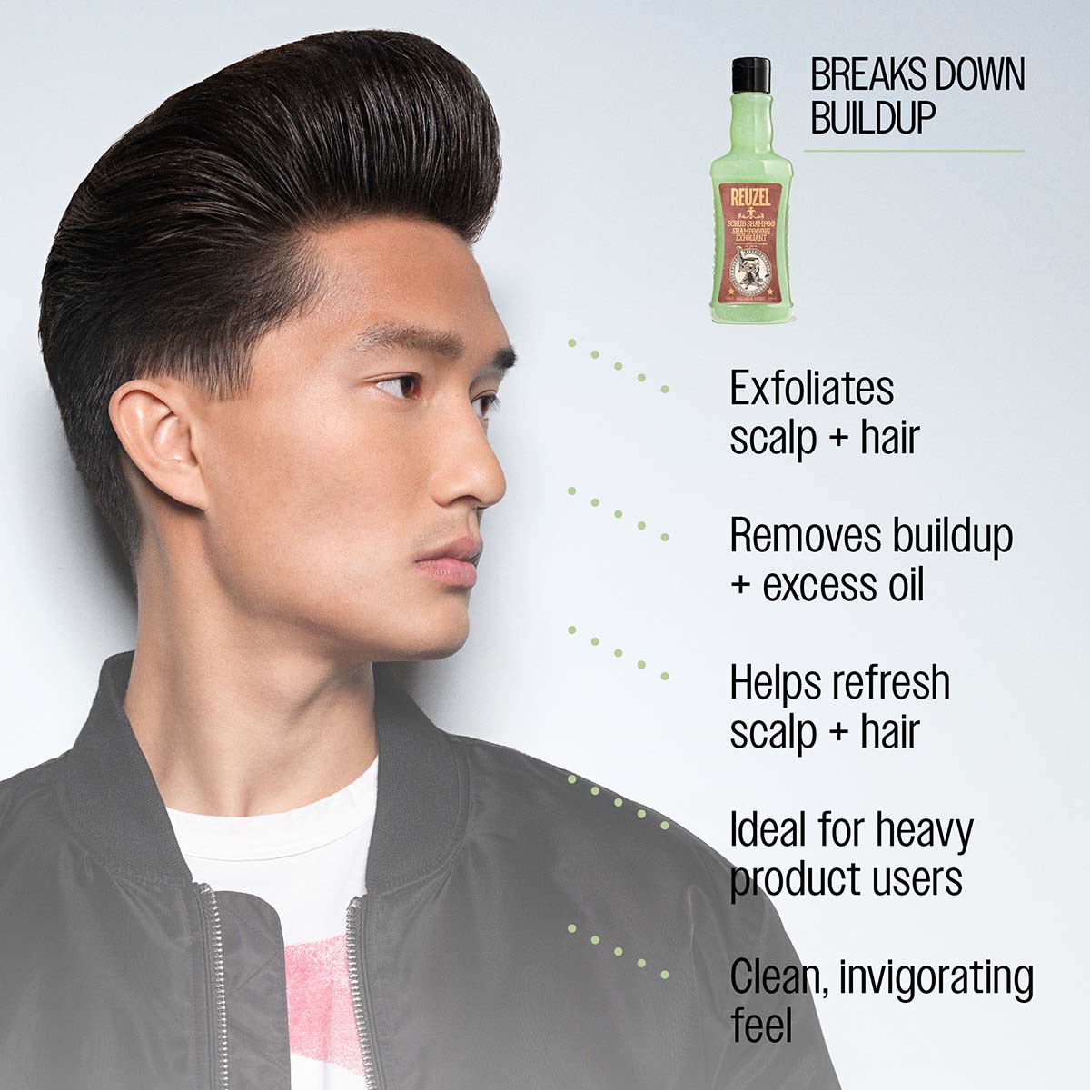 Reuzel Scrub Shampoo - Deep Cleansing & Scalp Exfoliant