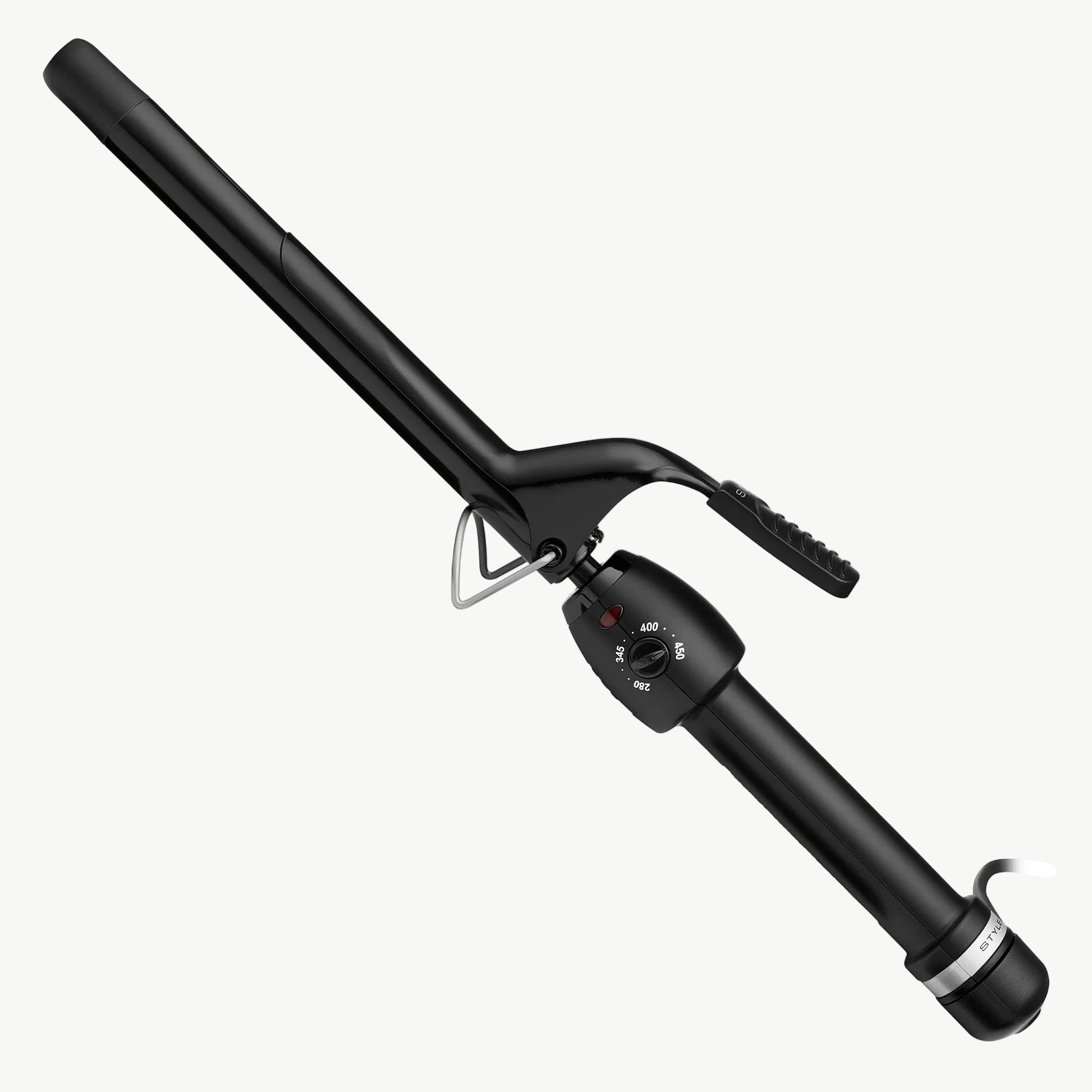 StyleCraft Stay-Temp Black Gold Extended Barrel Curling Iron – 1"