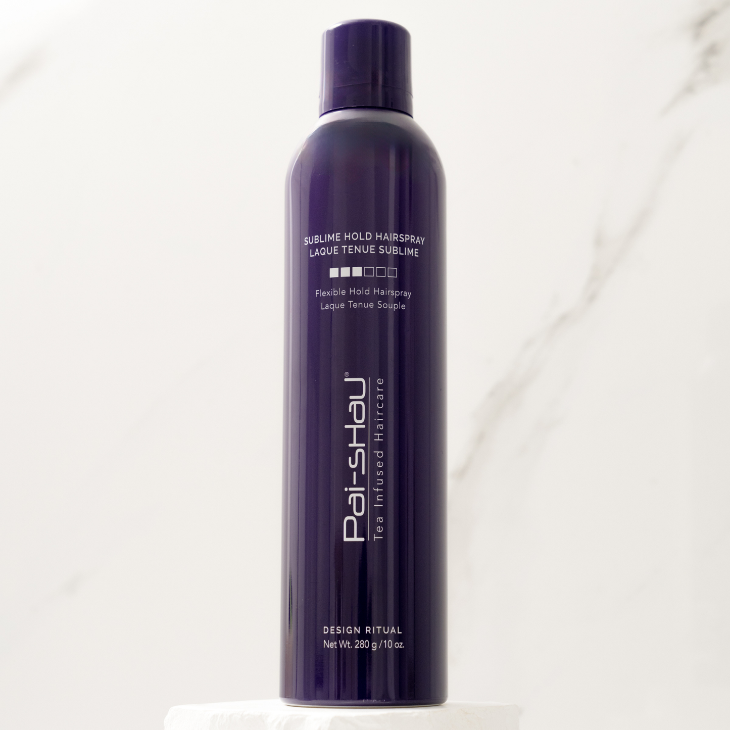 Pai-Shau - Sublime Hold Hairspray — Sublime Hold Hairspray 280 g can on marble