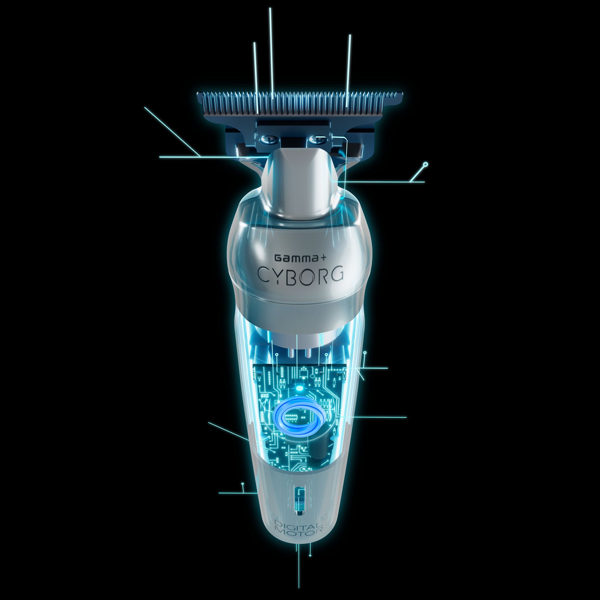 Gamma+ Cyborg Professional Metal Hair Trimmer – Professional