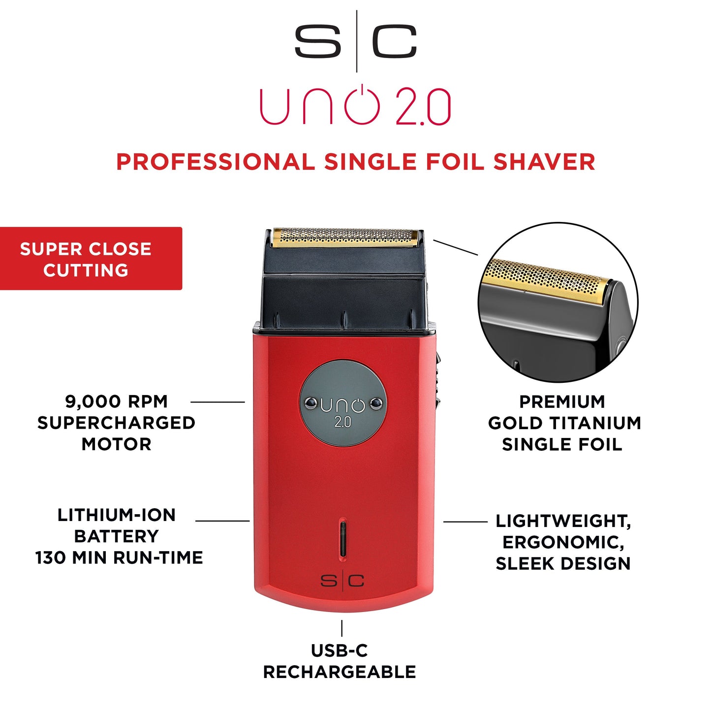 StyleCraft Uno 2.0 Professional Single Foil Shaver – Professional