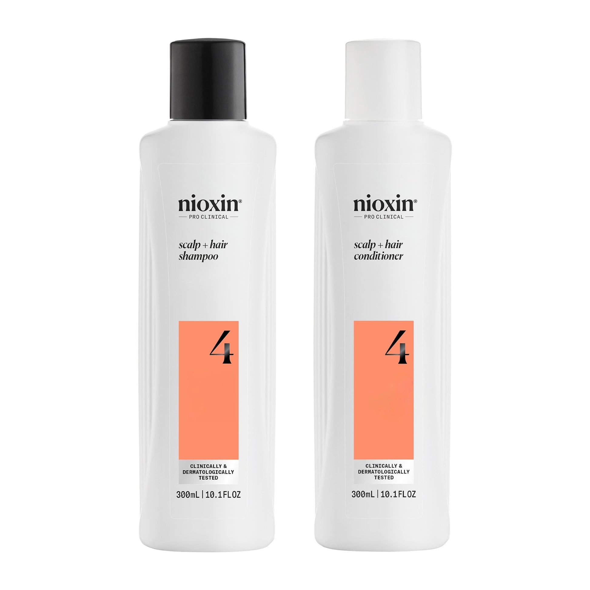 Nioxin System 4 Shampoo & Conditioner Duo – Cleanse and Condition for Colour-Treated Hair