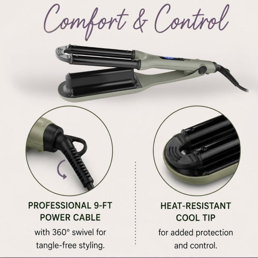 StyleCraft Sage Deep Barrel Waver – Professional