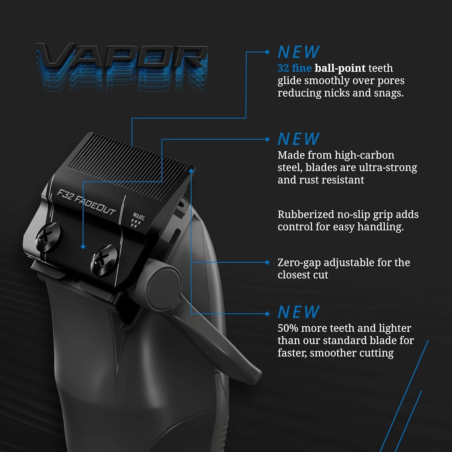 Wahl Vapor Cord/Cordless Clipper #56452 — product image 8