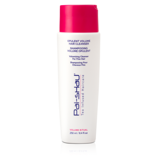 Pai-Shau Volumizing Shampoo — new-livery white 250 ml bottle with pink cap, front label, plain white background