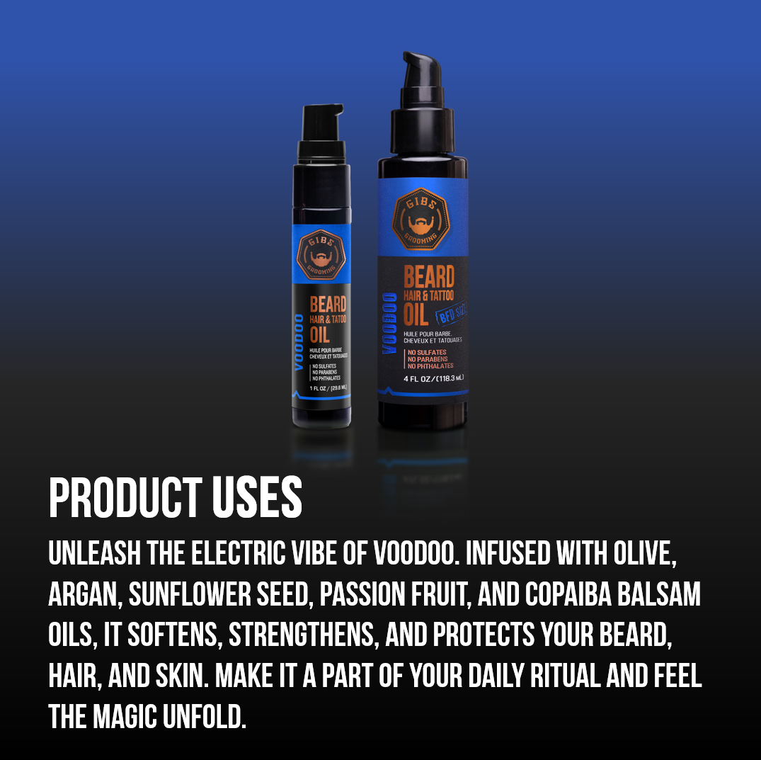 Voodoo Prince Beard, Hair & Tattoo Oil