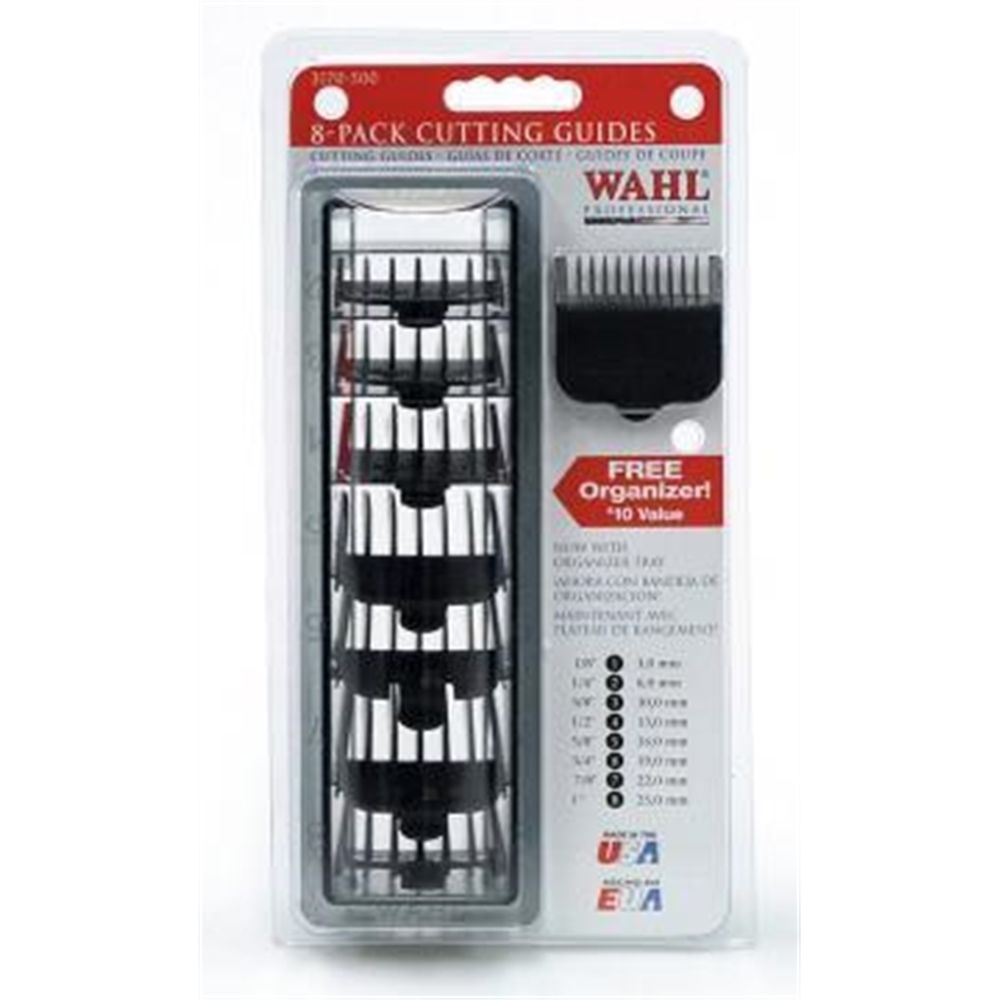 Wahl 8-Piece Black Guide Set with Organizer #53153 — product image 3
