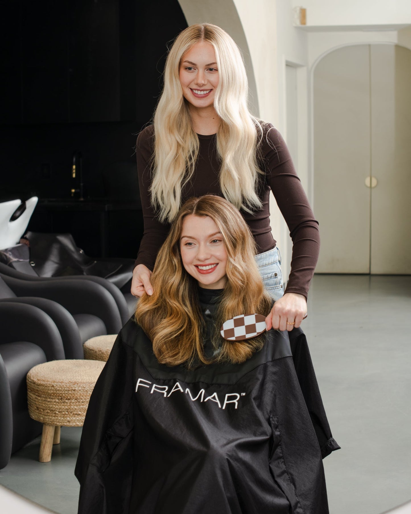 Framar Checked Out Chocolate - Detangle Brush