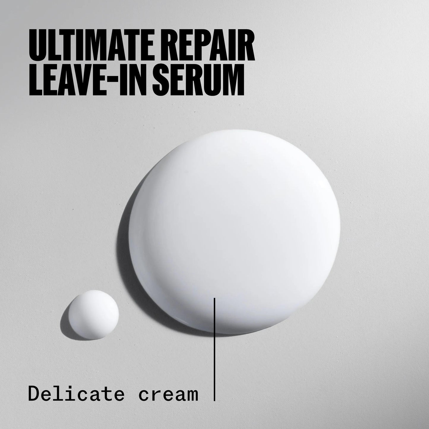 Wella Professionals Ultimate Repair — Drop of Ultimate Repair Leave-In. Text reads Delicate Cream.