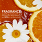 Wella Professionals Ultimate Smooth — Image of orange and flowers. Text reads fragrance sparkling citruses with a well-known floral heart and a warm ambery base.