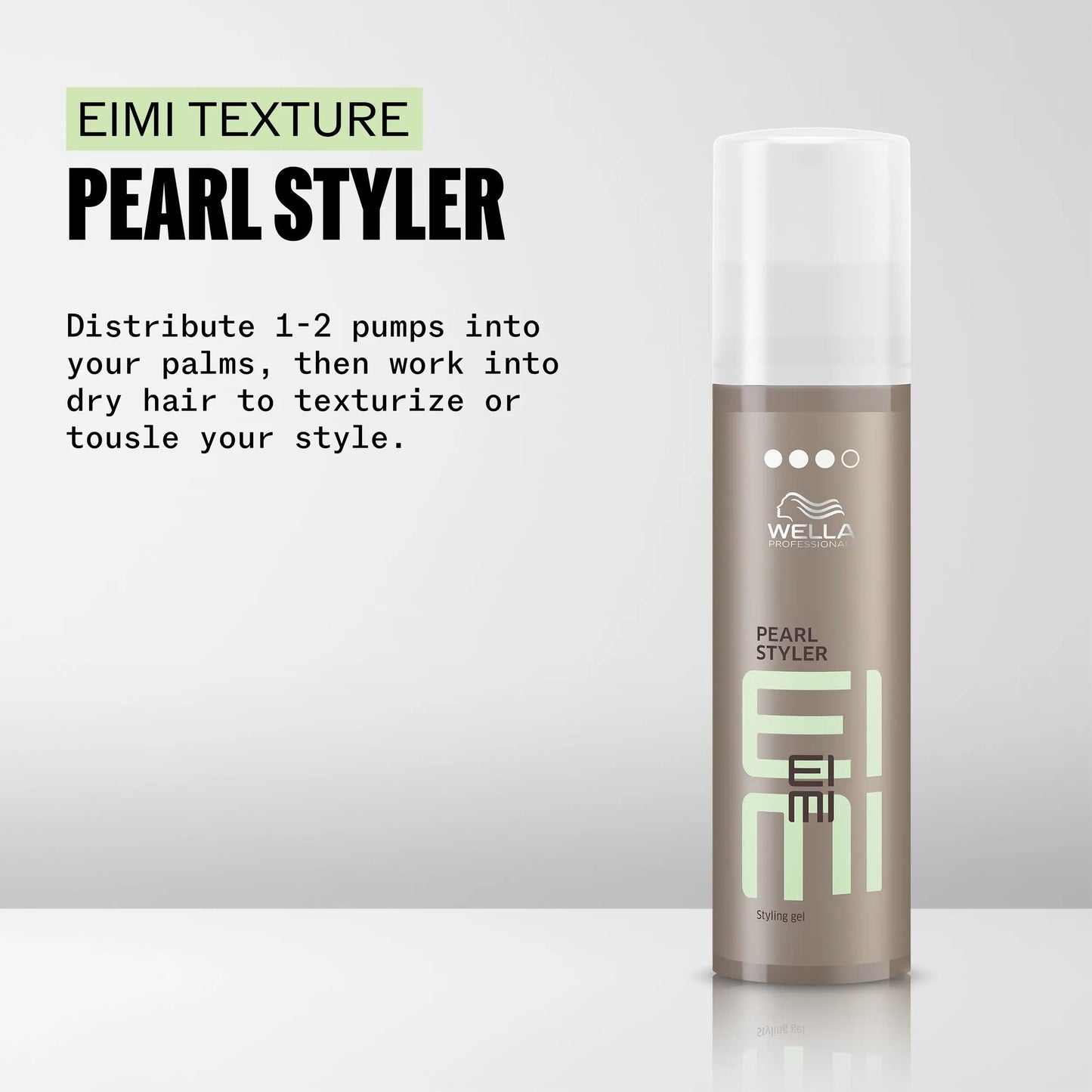 Wella Professionals Eimi — Image showing Wella EIMI Pearl Styler and instructions.