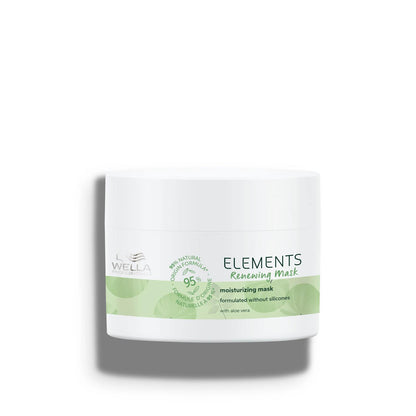 Wella Professionals Elements Renewing Mask - white tub with green ELEMENTS wordmark