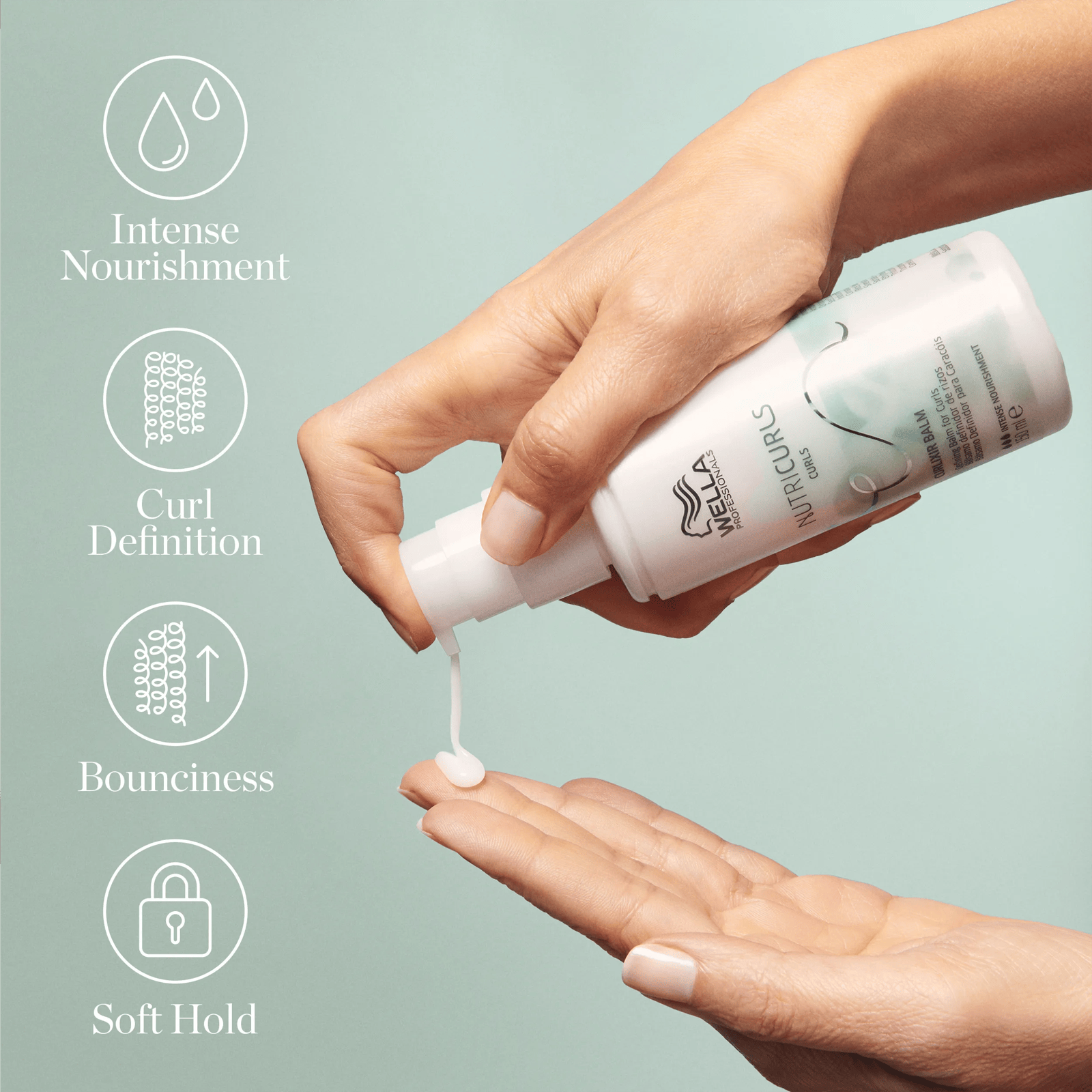 Wella NutriCurls Curlixir Defining Balm benefits: intense nourishment, curl definition, bounciness, soft hold