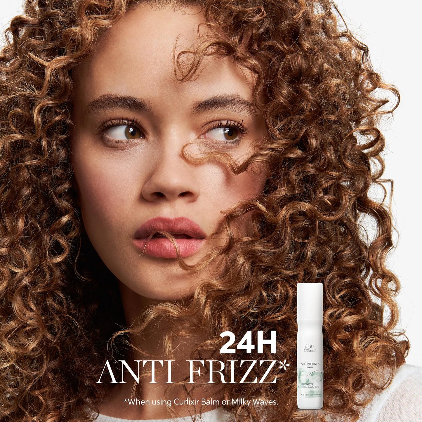 Wella NutriCurls Milky Waves Nourishing Spray delivers 24h anti-frizz