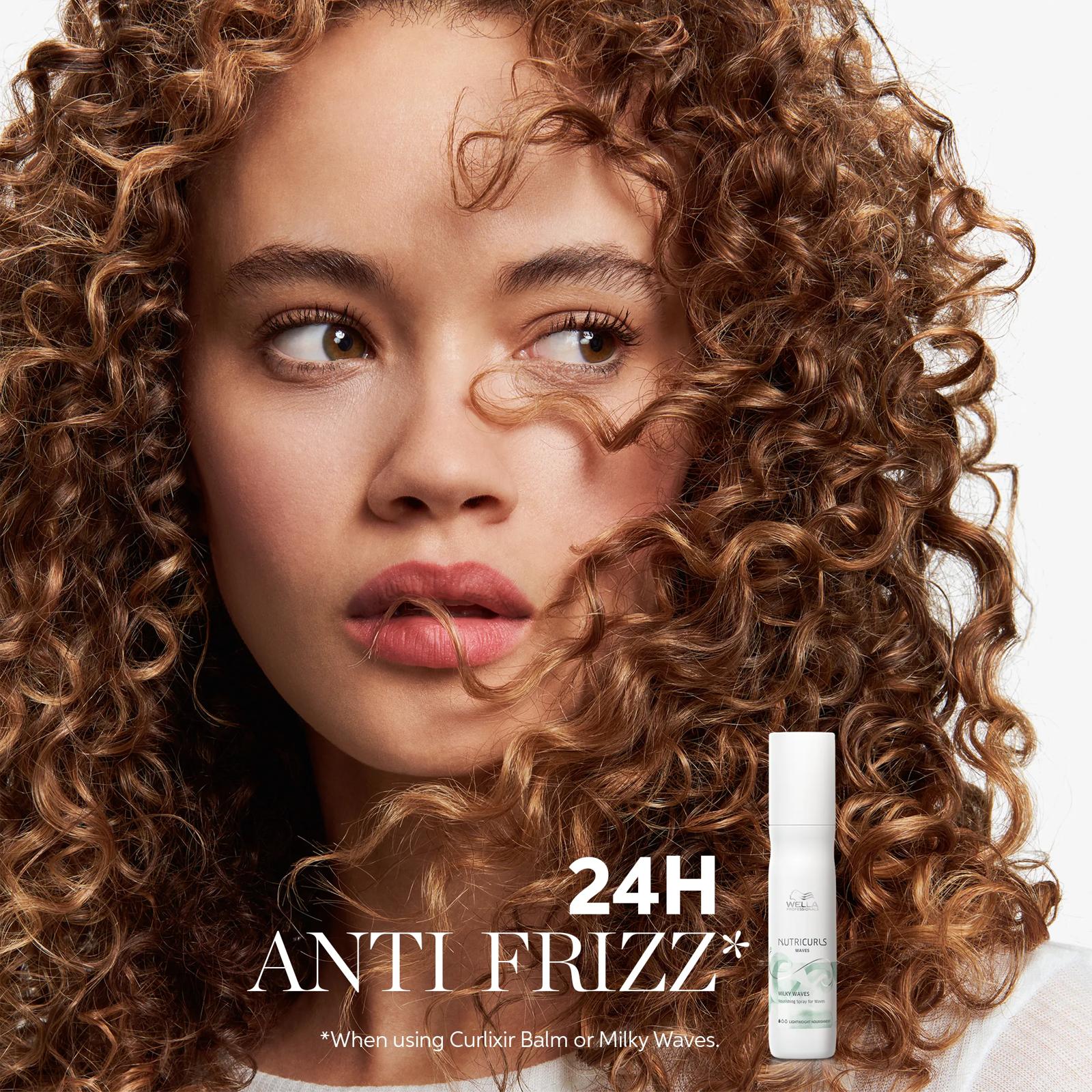 Wella NutriCurls Milky Waves Nourishing Spray delivers 24h anti-frizz