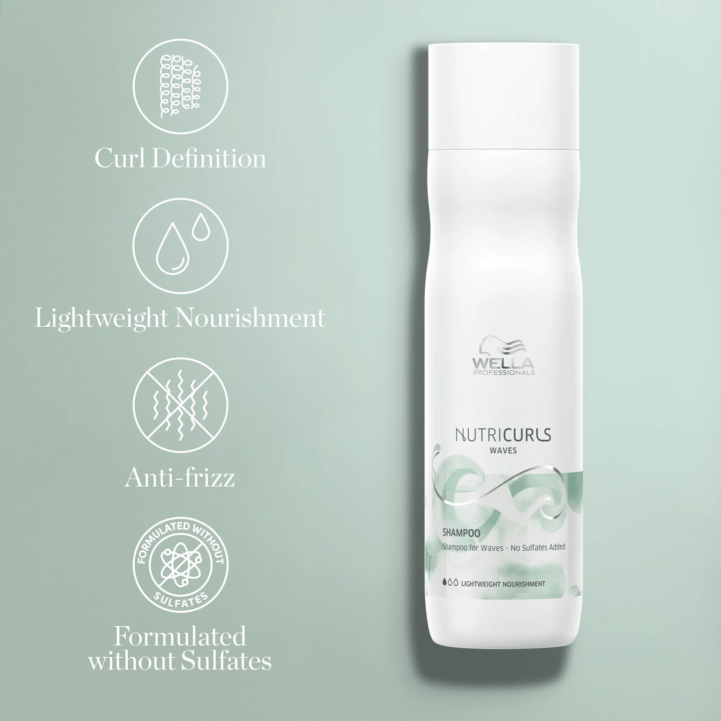 Wella Professionals NutriCurls — Wella NutriCurls Waves Shampoo for curl definition.